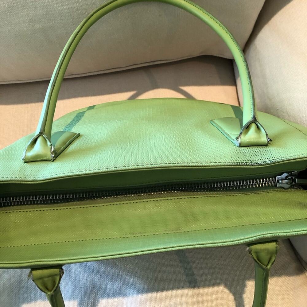 Dagne Dover Lime Green Signature Tote Bag - Picture 5 of 16